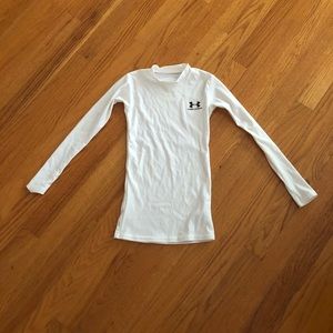 Under Armour White Kids Rashguard
